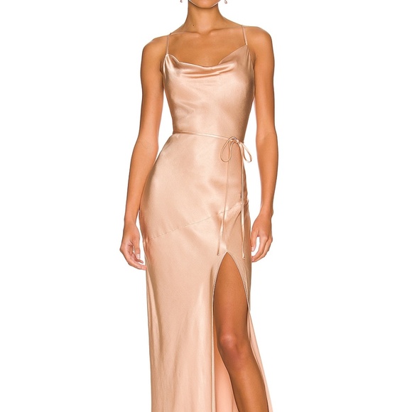 Shona Joy La Lune Bias Cowl Maxi Dress